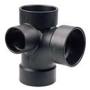 3 in. Spigot x Hub Straight, DWV and Sanitary ABS Tee with 1-1/2 in. Left Hand Inlet