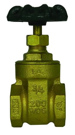 1 in. Brass Full Port FNPT Gate Valve