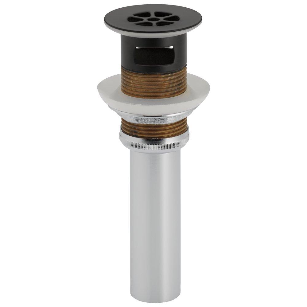 Brizo Matte Black 2-3/8 x 3-11/16 in. Bathroom Sink Drain 