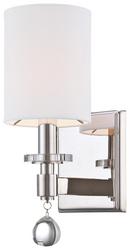 Metropolitan Polished Nickel 60W 1-Light Wall Sconce 