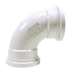 4 in. Gasket Sewer Long Turn Straight SDR 35 PVC 90 Degree Elbow