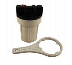 1/2 x 5 in. FPT Standard Polypropylene Housing Kit with Filter in White