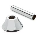 Signature Hardware Chrome 5/8 in. Steel Solid Supply Cover and Bell Flange 