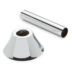 5/8 in. Steel Solid Supply Cover and Bell Flange in Chrome