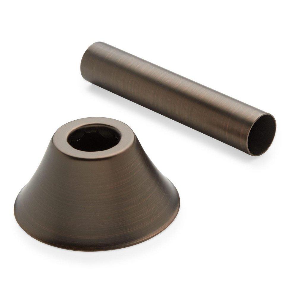 Signature Hardware Oil Rubbed Bronze 5/8 in. Steel Solid Supply Cover and Bell Flange 