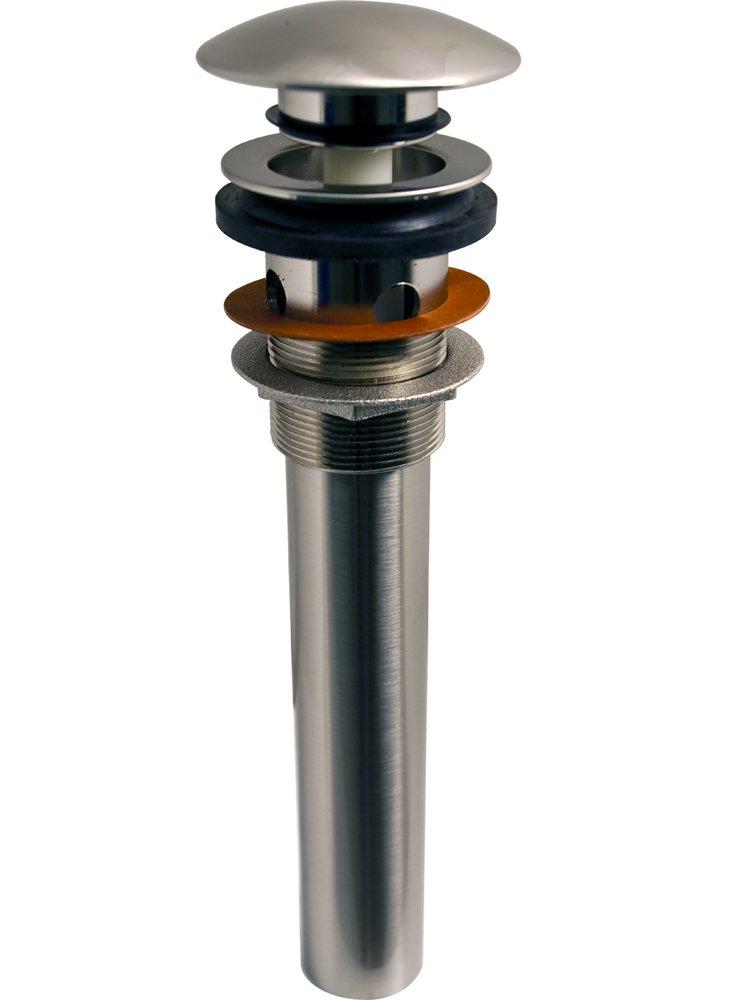 Signature Hardware Brushed Nickel 2-1/2 x 6 in. Bathroom Sink Drain 