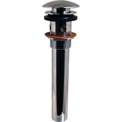 Pop-Up Bathroom Drain with Overflow Holes in Chrome Plated
