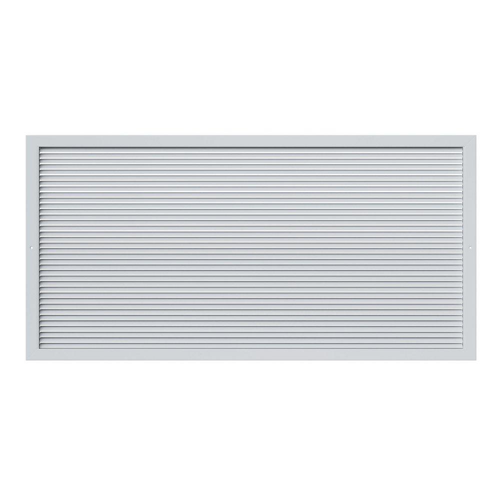 PROSELECT&reg; White 48 x 24 in. Commercial Return Grille in White Aluminum 