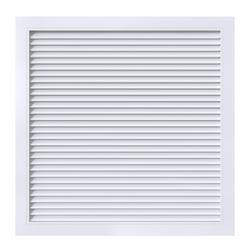 24 x 24 in. Filter Grille Horizontal Blade in White Aluminum