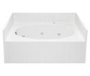 Aquatic White 60 x 43-1/4 in. Soaker Alcove Bathtub Right Drain 