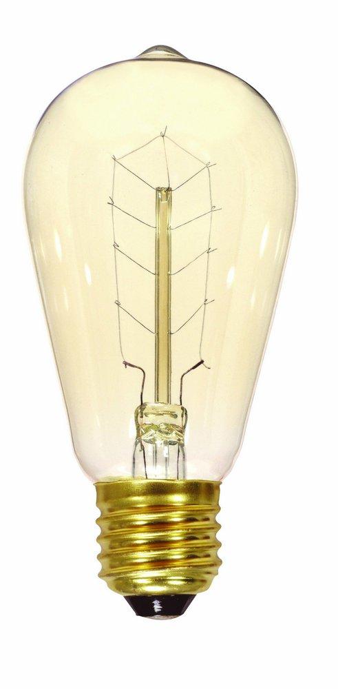 40W ST19 Dimmable Incandescent Light Bulb with Medium Base 