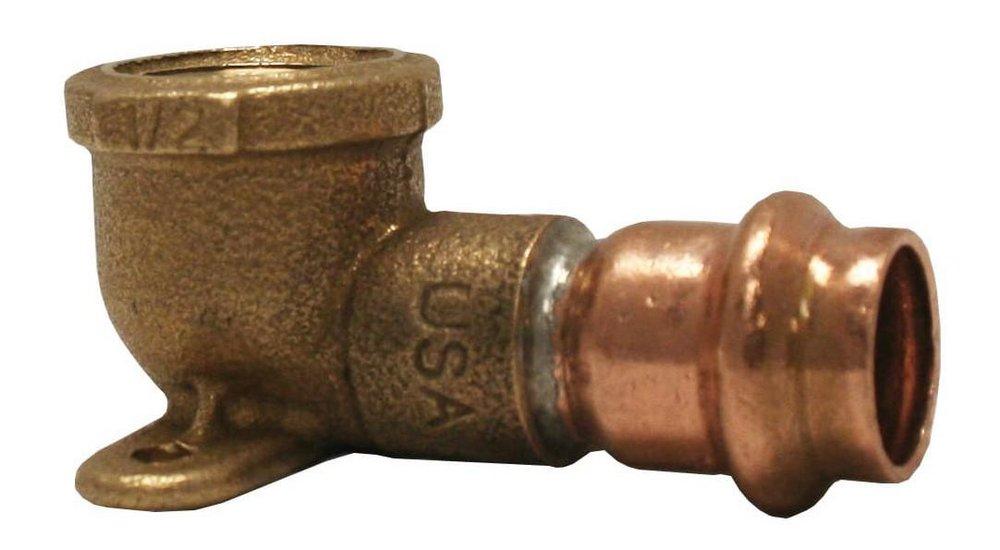 Apollo&reg; Press Copper Press 90&deg; Female Drop Ear Elbow 