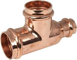 1 x 3/4 x 1 in. Copper Press Tee