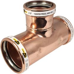 2-1/2 x 2 x 3 in. Copper Press Tee