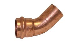 2 in. Copper Press 45&deg; Street Elbow