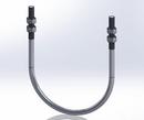 1-1/2 in. x 3/8 in. Galvanized Carbon Steel U-Bolt with 4 Hex Nuts