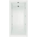 Hydro Systems White 66 x 36 in. Whirlpool Drop-In Bathtub with End Drain 