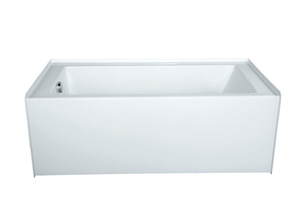 Hydro Systems White 60 x 30 in. Drop-In Bathtub with End Drain 