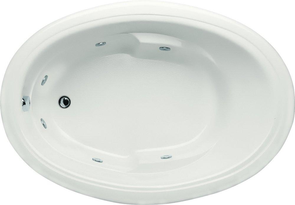 Hydro Systems White 66 x 41-1/2 in. Whirlpool Drop-In Bathtub with End Drain 