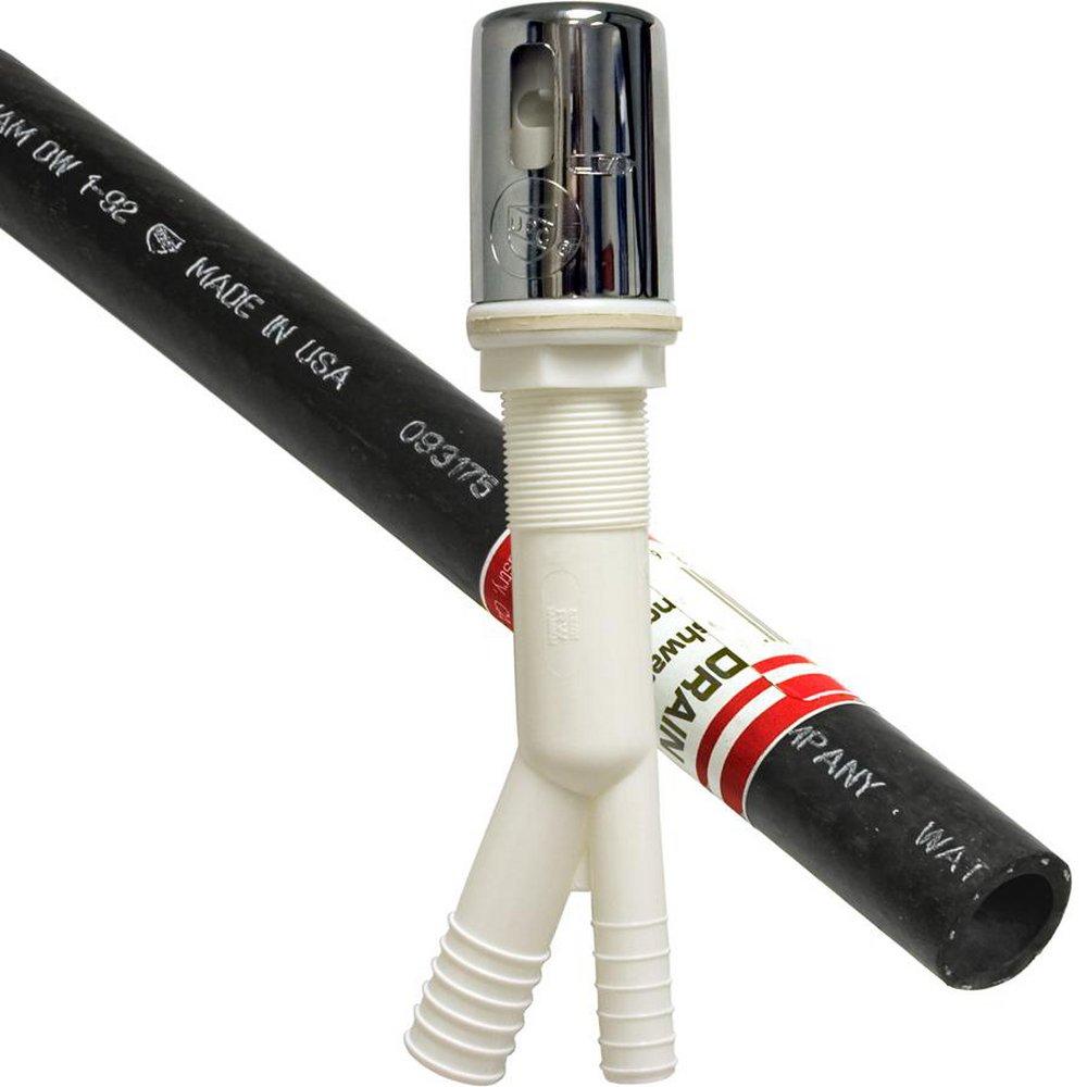 Lincoln Products&reg; Polished Chrome Bagged Air Gap and Hose Kit 