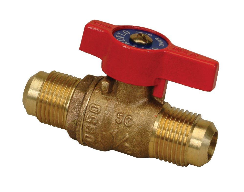 PROFLO® Forged Brass Flare Lever Handle Gas Ball Valve 