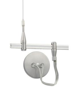 Center Power Single Feed in Satin Nickel
