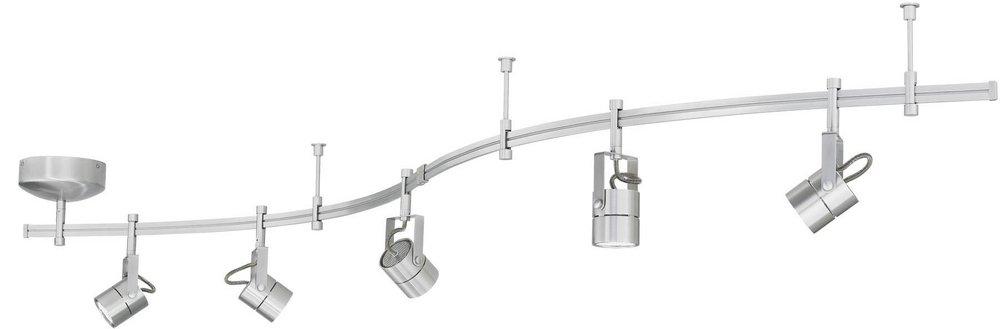 Visual Comfort & Co. Architectural Matte Nickel 120V 5-Light Rail Kit Ceiling Light 