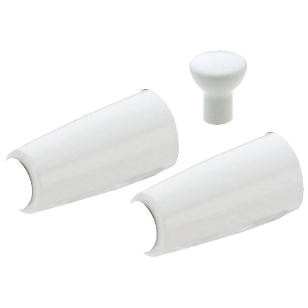 Delta Faucet White Handle in Polished Chrome 