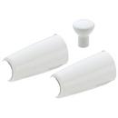 Delta Faucet White Handle in Polished Chrome 