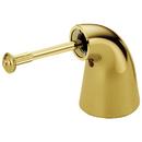 Small Base Lever Handle Pair in Brilliance Polished Brass