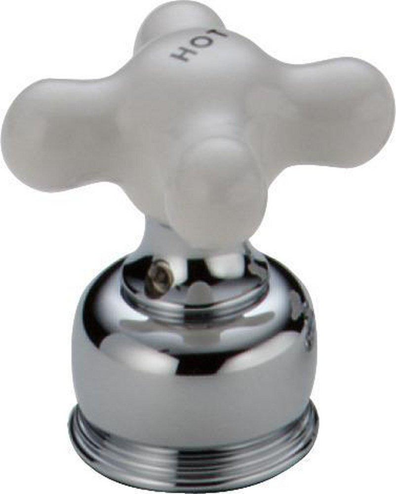 Delta Faucet Chrome Porcelain Small Cross Handle 