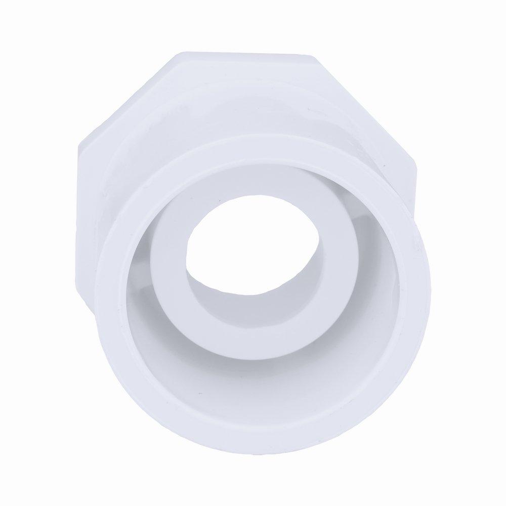 White PVC Schedule 40 Bushing 