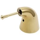 Large Lever Handle Base Pair in Polished Brass
