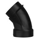 Black ABS DWV 45&deg; Street Elbow 