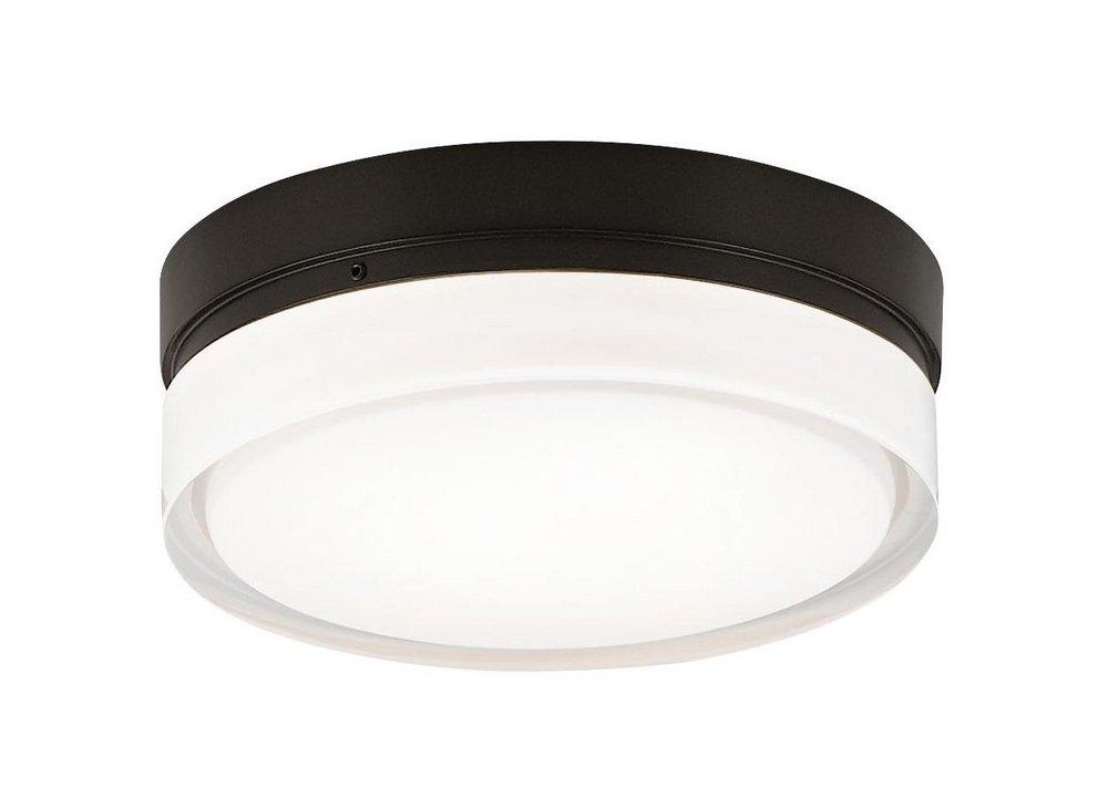 Visual Comfort & Co. Modern Satin Nickel 20W 1-Light Ceiling Light 