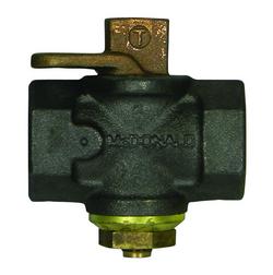 2 in. Cast Iron 175 psig FNPT Lockwing Handle Plug Valve
