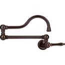 2.2 gpm 1-Hole Wall Mount Pot Filler with Single Lever Handle in Old World Bronze