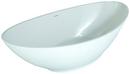 Hydro Systems Biscuit 72 x 38 in. 113 gal Hydroluxe Solid Surface Oval Freestanding Bathtub with Center Drain 