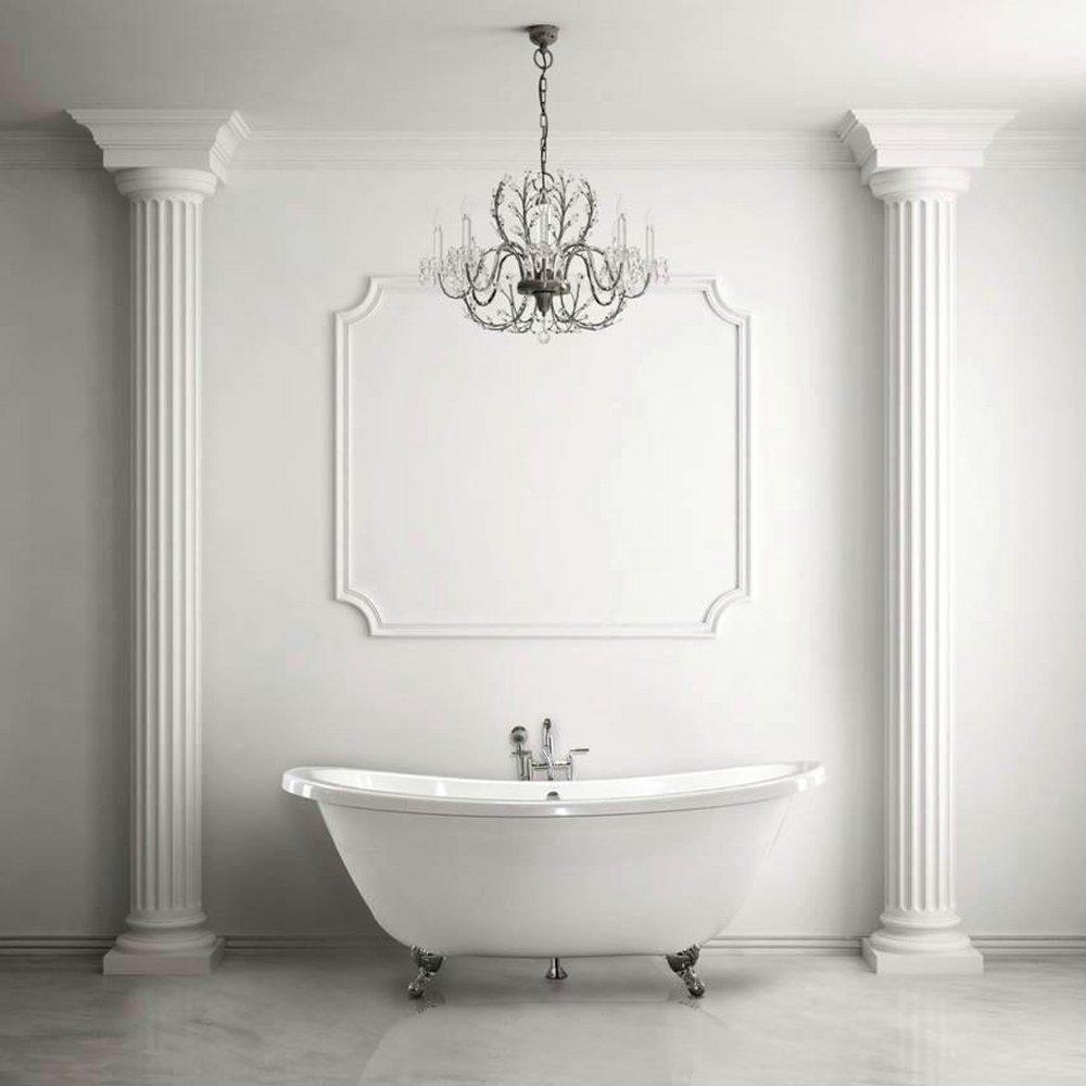 Hydro Systems Biscuit 72 x 38 in. 113 gal Hydroluxe Solid Surface Oval Freestanding Bathtub with Center Drain 