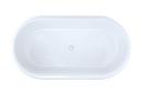 Hydro Systems Biscuit 68 x 35 in. Composite Oval Metro Bathtub with Center Drain 
