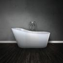 Hydro Systems White 61 x 32 in. Composite Oval Metro Bathtub with Right Hand Drain 