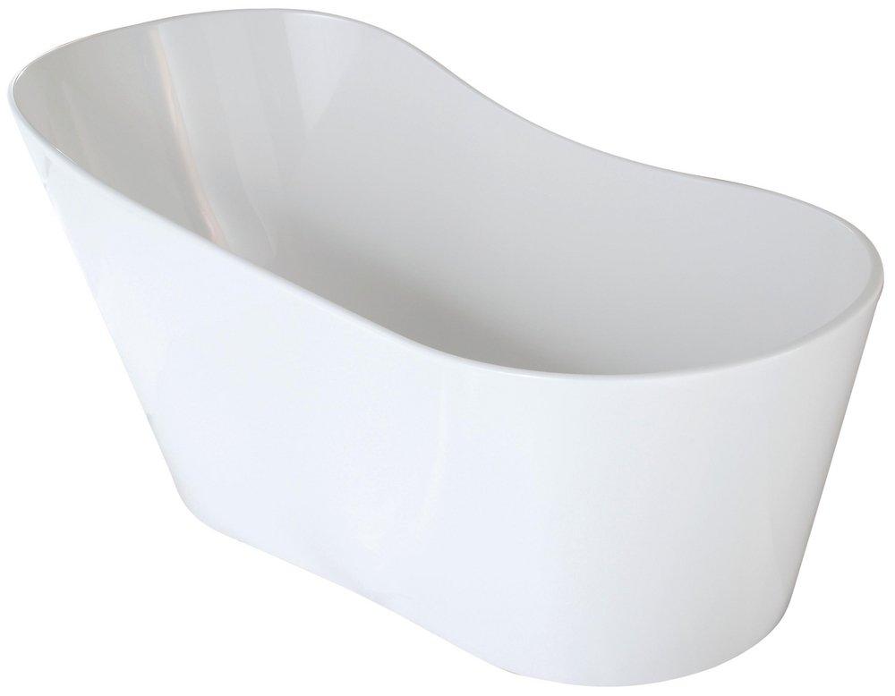 Hydro Systems White 61 x 32 in. Composite Oval Metro Bathtub with Right Hand Drain 
