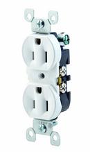 15A Residential Duplex Receptacle in White