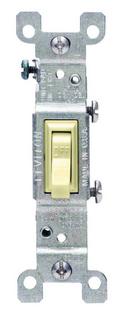15 Amp 120 VAC 1-Pole Grounded Switch in Ivory