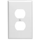 1-Gang Midway Size Receptacle Plate in White