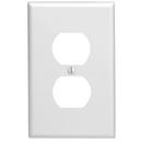 LEVITON White 1-Gang Duplex Device Receptacle Wall Plate 
