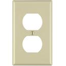 LEVITON Ivory 1 Gang Thermoset Plastic Wall Plate 
