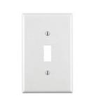 1 Gang Thermoset Plastic Wall Plate in White