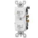 LEVITON White 1-Pole Duplex Switch 