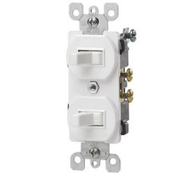 1-Pole Duplex Switch in White